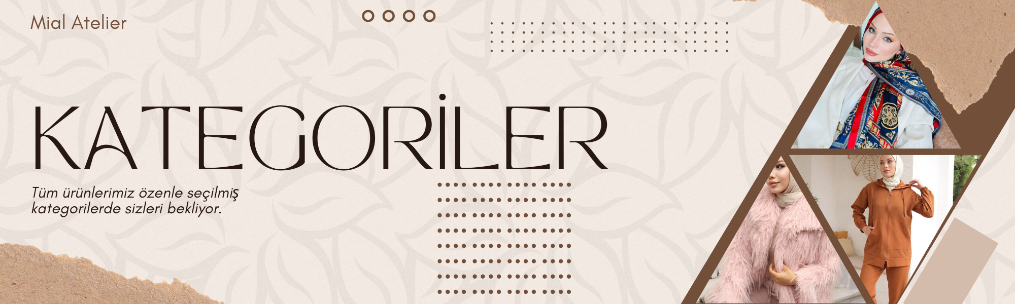 beige minimalist fashion hijab linkedln banner